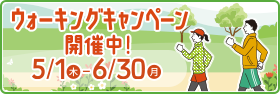 ウォーキングキャンペーン開催中！